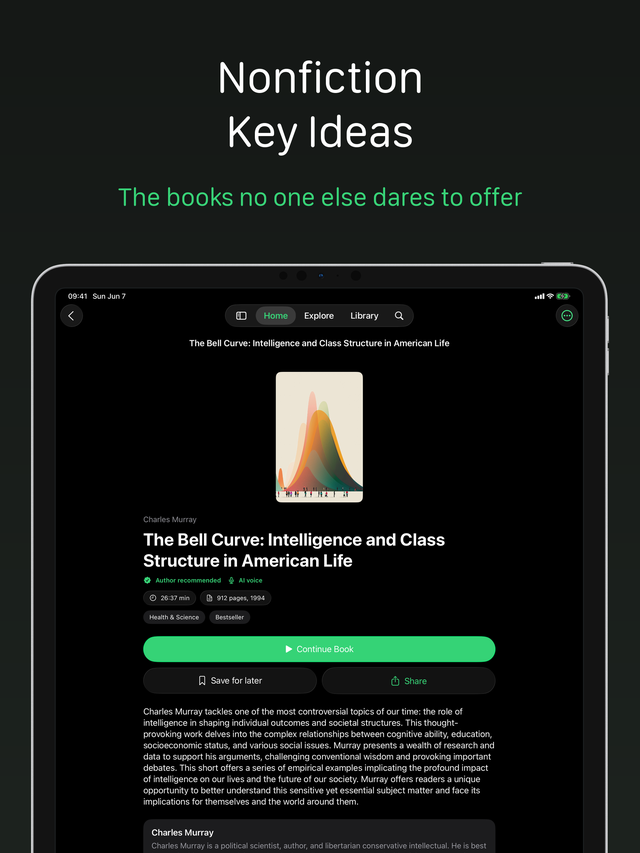 Book Detail on iPad