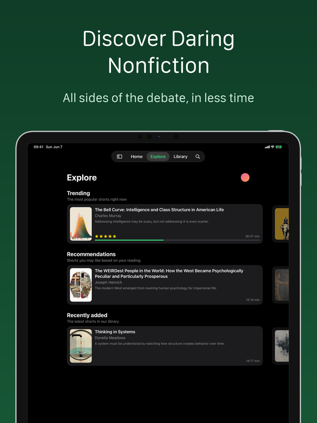 Explore on iPad