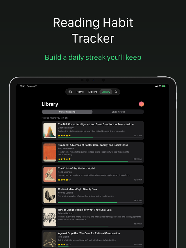Library on iPad