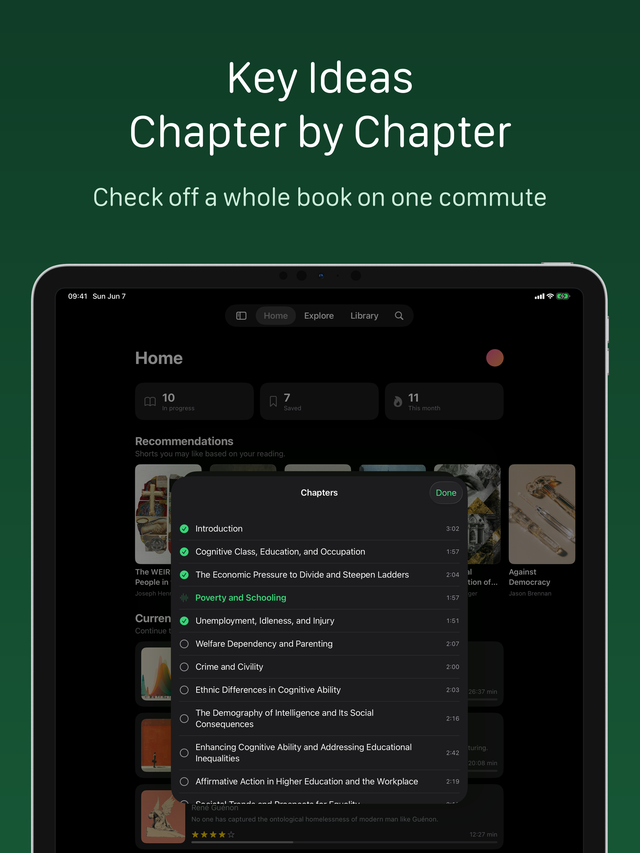 Chapters on iPad