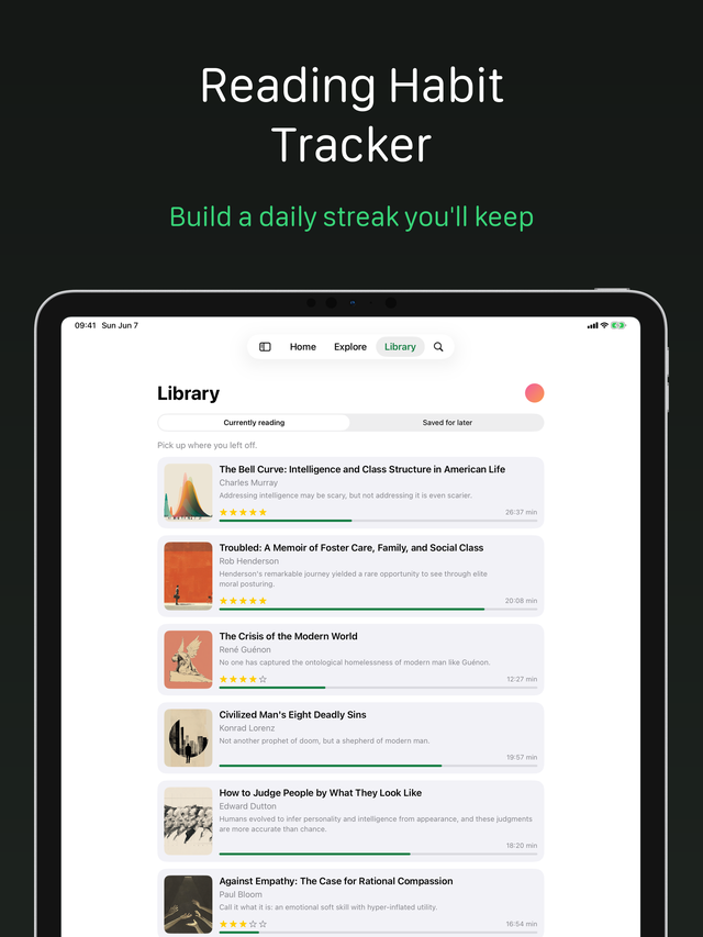 Library on iPad