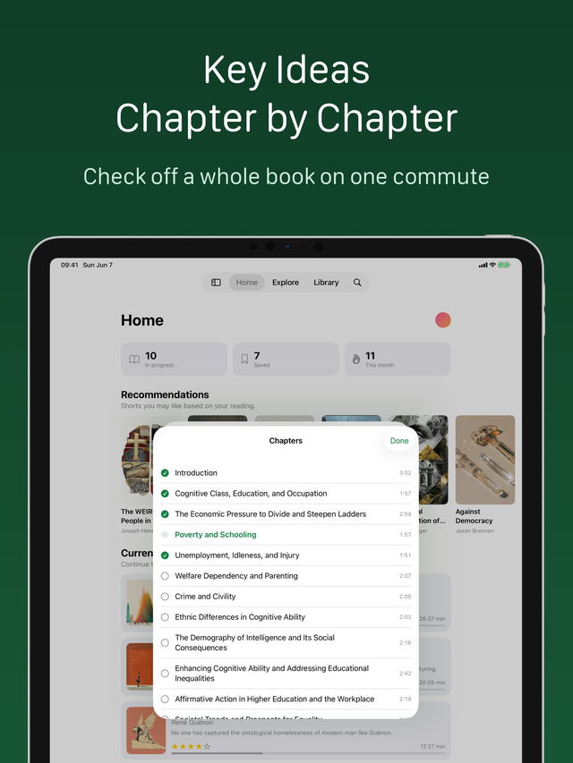Chapters on iPad