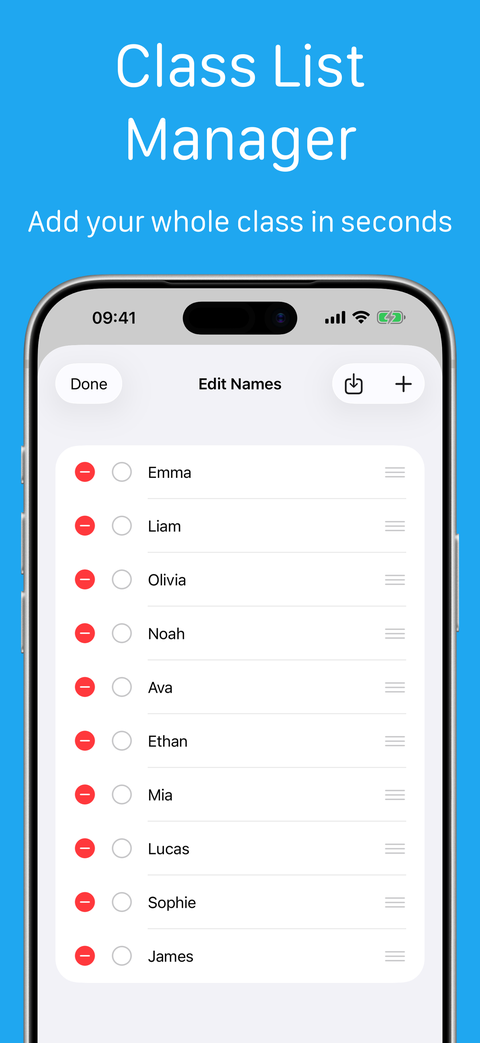 Name Wheel on iPhone