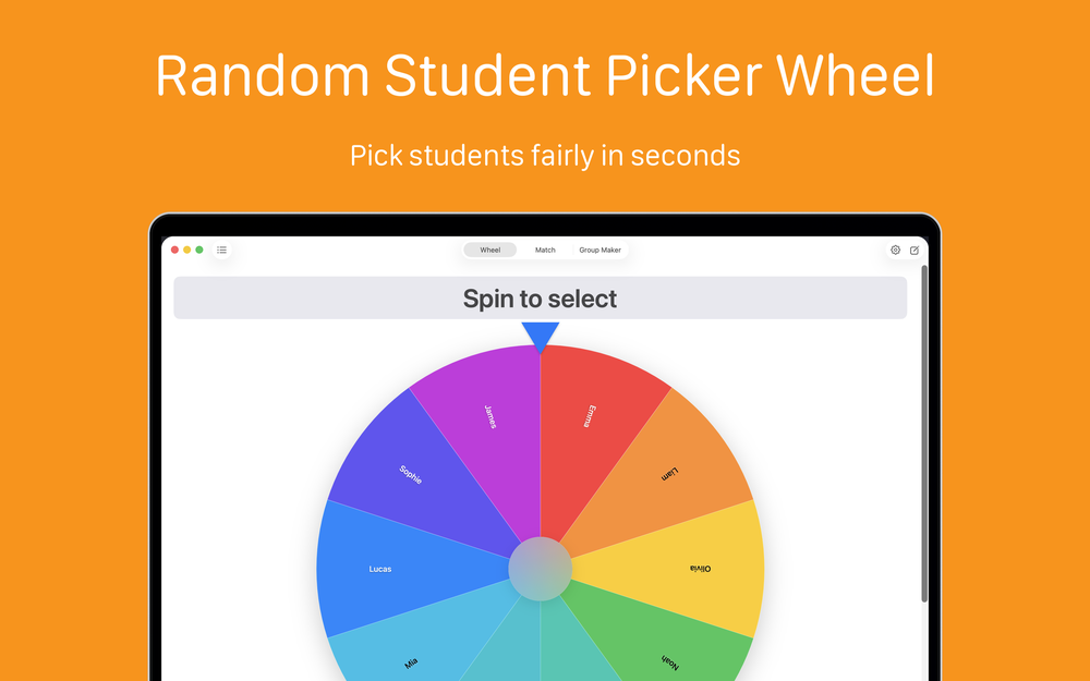 Name Wheel on Mac