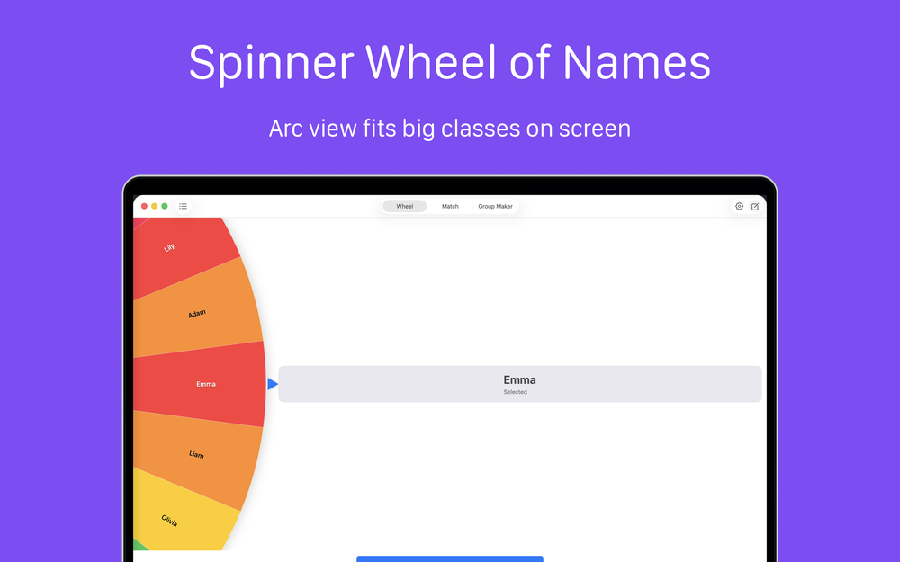 Name Wheel on Mac