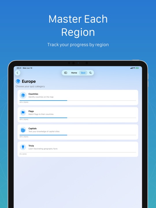 miniAtlas Europe on iPad