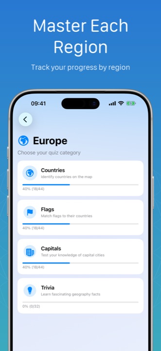 miniAtlas Europe on iPhone