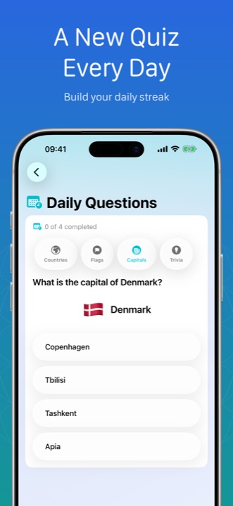 miniAtlas Daily Question on iPhone