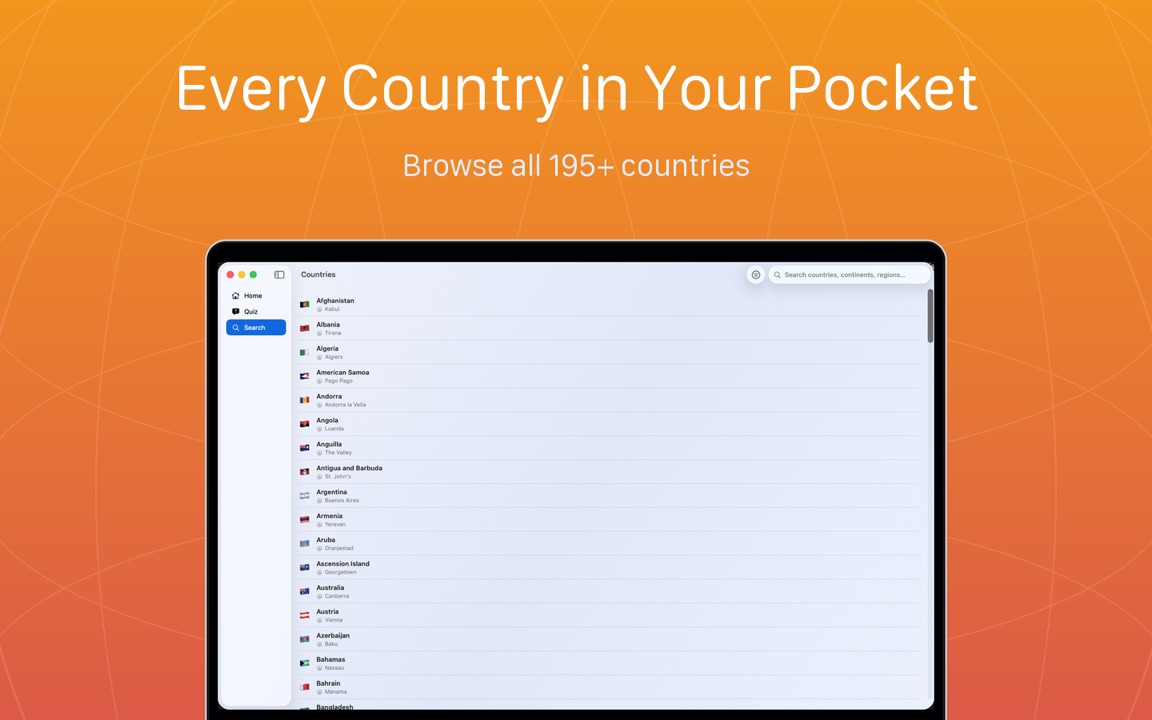 miniAtlas Search on Mac