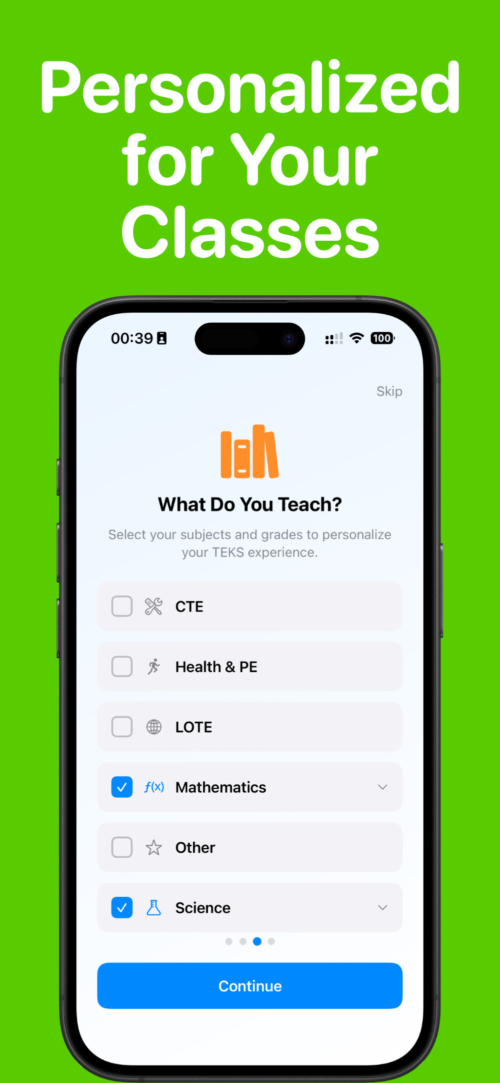 Personalized for Your Classes