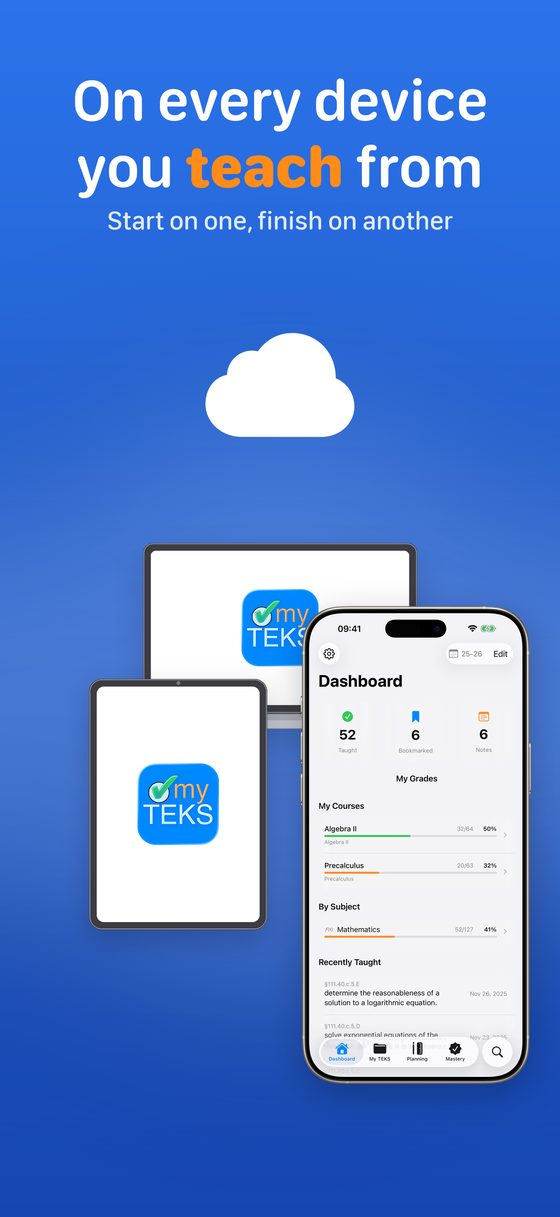 myTEKS on iPhone