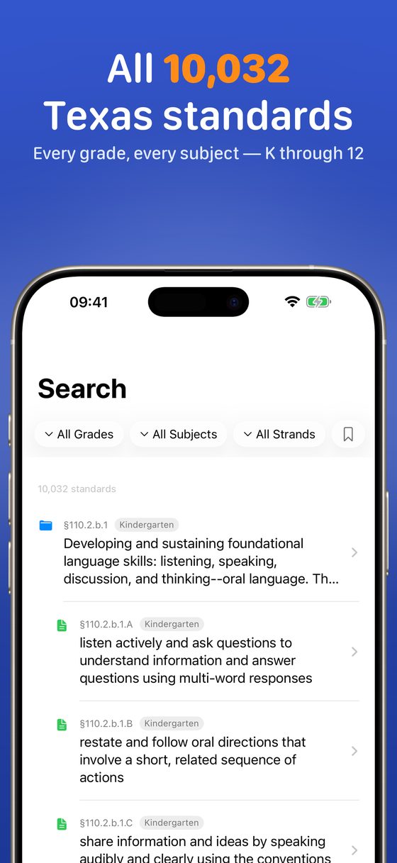 Search 10,032 standards